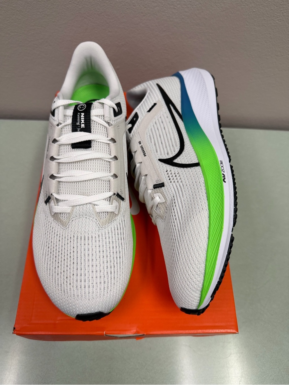 Nike Air Zoom Pegasus 40 Men’s Low Top Running Sneakers Platinum Tint